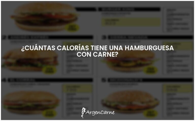 ¿Cuántas calorías tiene una hamburguesa? Guía completa de calorías en comida rápida